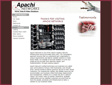 Tablet Screenshot of apachinetworks.com